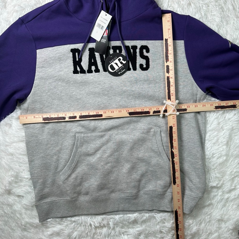 Darius Rucker x Fanatics Baltimore Ravens Hoodie Mens L Purple Gray NFL Pullover - Picture 8 of 13